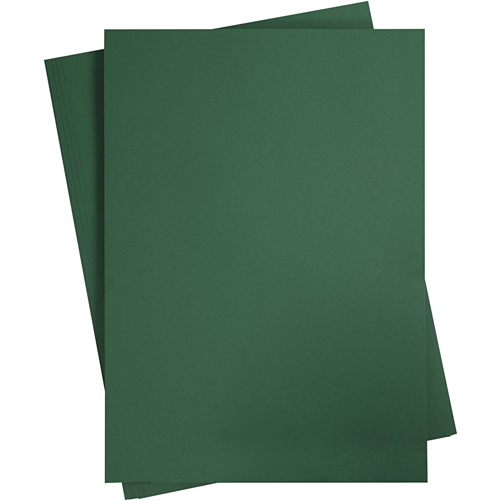 Carton coloré Creativ company, a2, feuille 420x594 mm, 180 gr, vert foncé, 10 feuilles 1 boîte