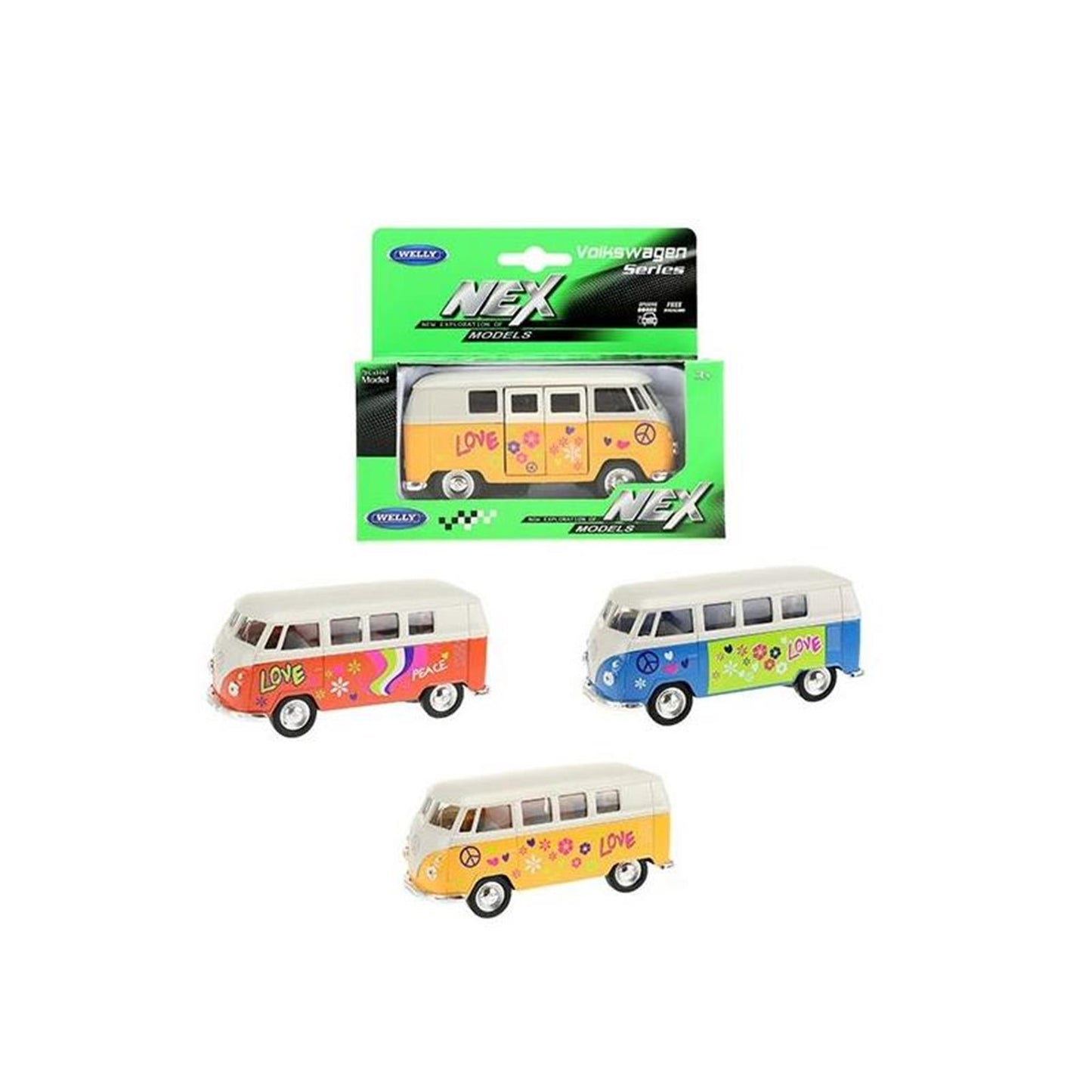 Welly Volkswagen Bus 1963 avec imprimé