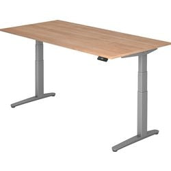 Bureau Bach xbmh noyer 1000 mm x 2000 mm inox