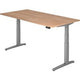 Bureau Bach xbmh noyer 1000 mm x 2000 mm inox