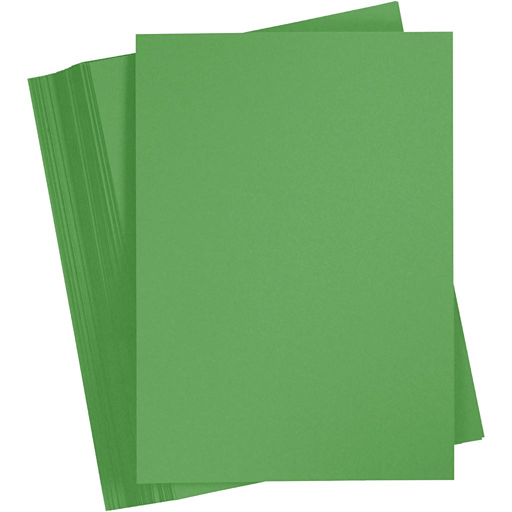 Carton coloré Creativ company, a5, 180 gr, vert herbe, 100 feuilles 1 boîte