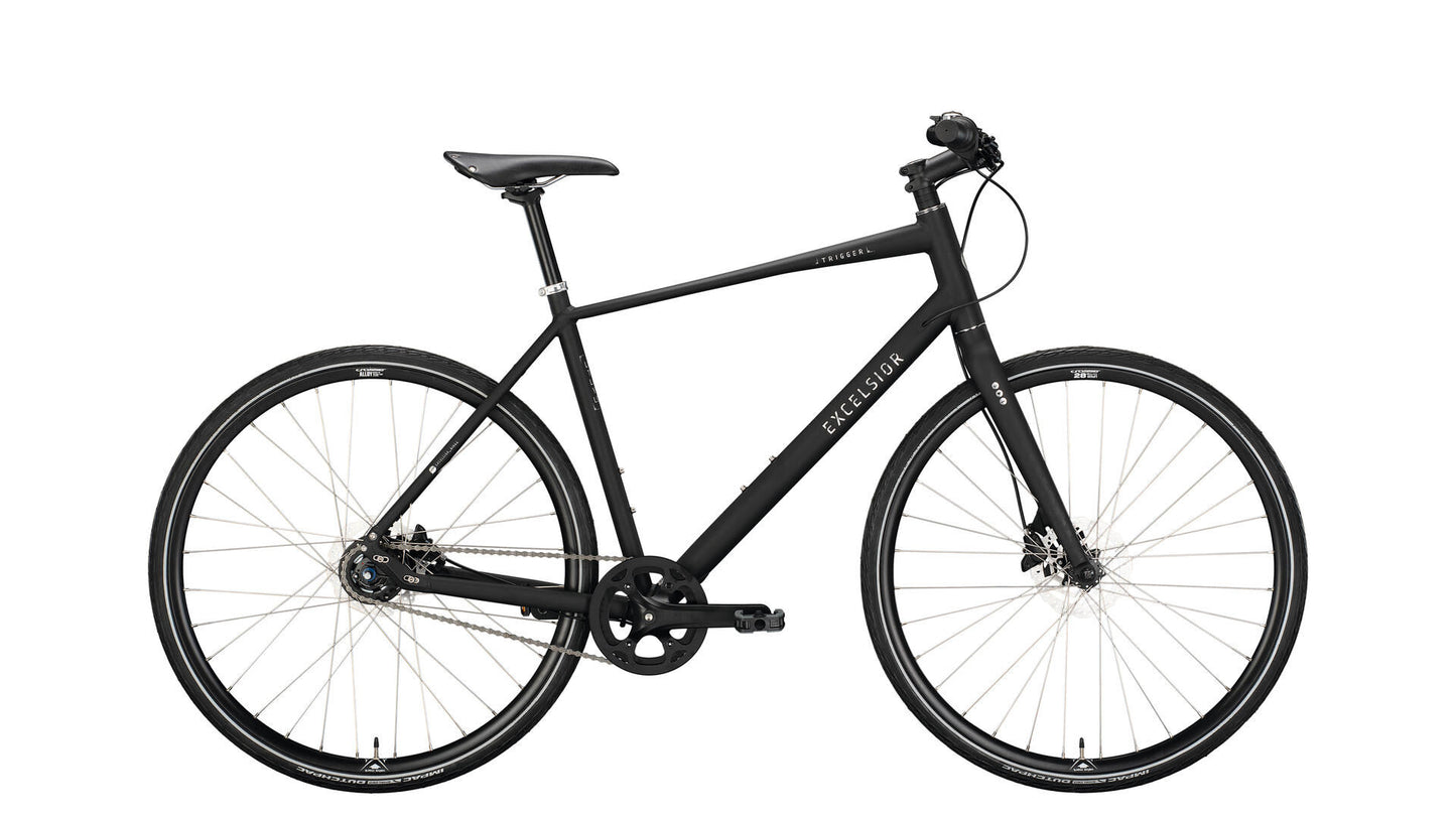 Déclencheur de vélo urbain Excelsior (# 1) Bike Excels.trigger 28 58 Diam. 8sp noirs Matt