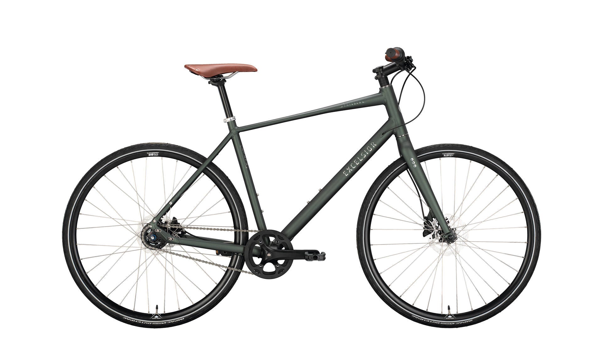 Déclencheur de vélo urbain Excelsior (# 1) Bike Excels.trigger 28 48 Diam. 8sp vert vert