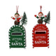 Decoris Cintre de Noël pour boîte aux lettres en fer 4x2,5x10cm