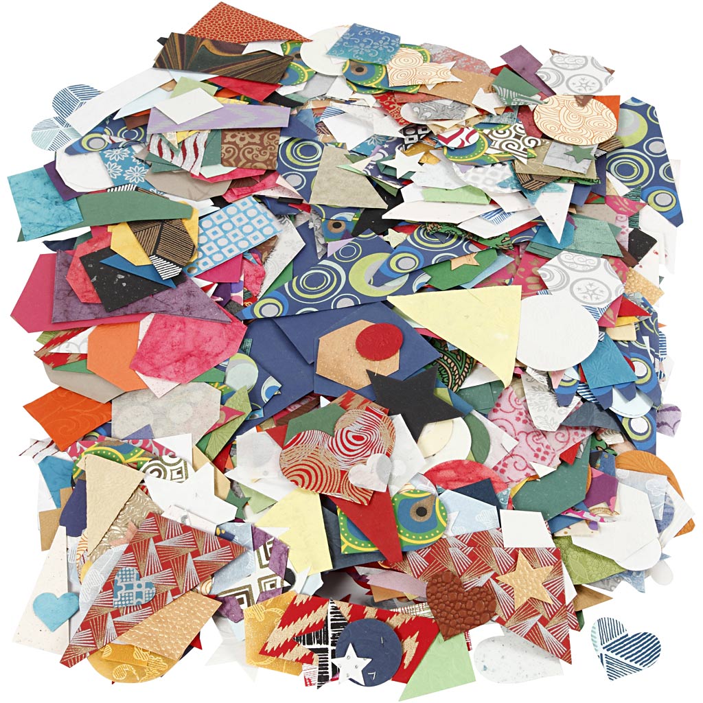Formes d'entreprise Creativ en papier fait main, taille 25-130 mm, 110 gr, 500 gr 1 boîte