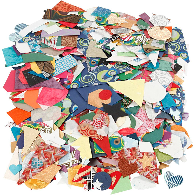 Formes d'entreprise Creativ en papier fait main, taille 25-130 mm, 110 gr, 500 gr 1 boîte