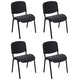 Chaise visiteur style nowy empilable gris