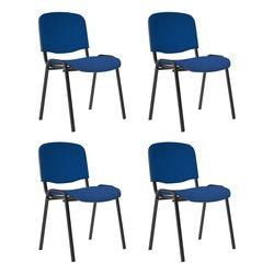 Chaise visiteur nowy styl iso plus empilable bleu