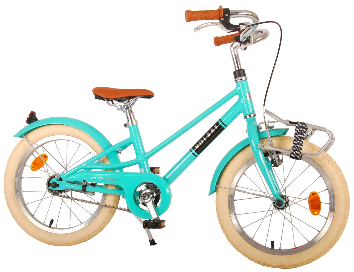 Volare Melody Children's Bicycle - Girls - 16 pouces - Turquoise - Collection Prime
