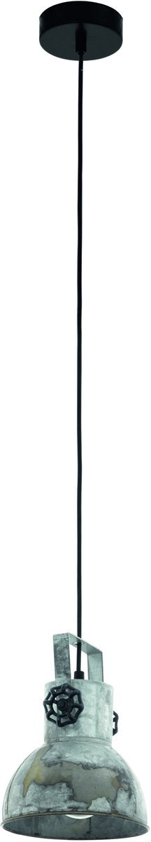 Eglo barnstaple - suspension - E27 - 1 lumière - aspect zinc vieux noir