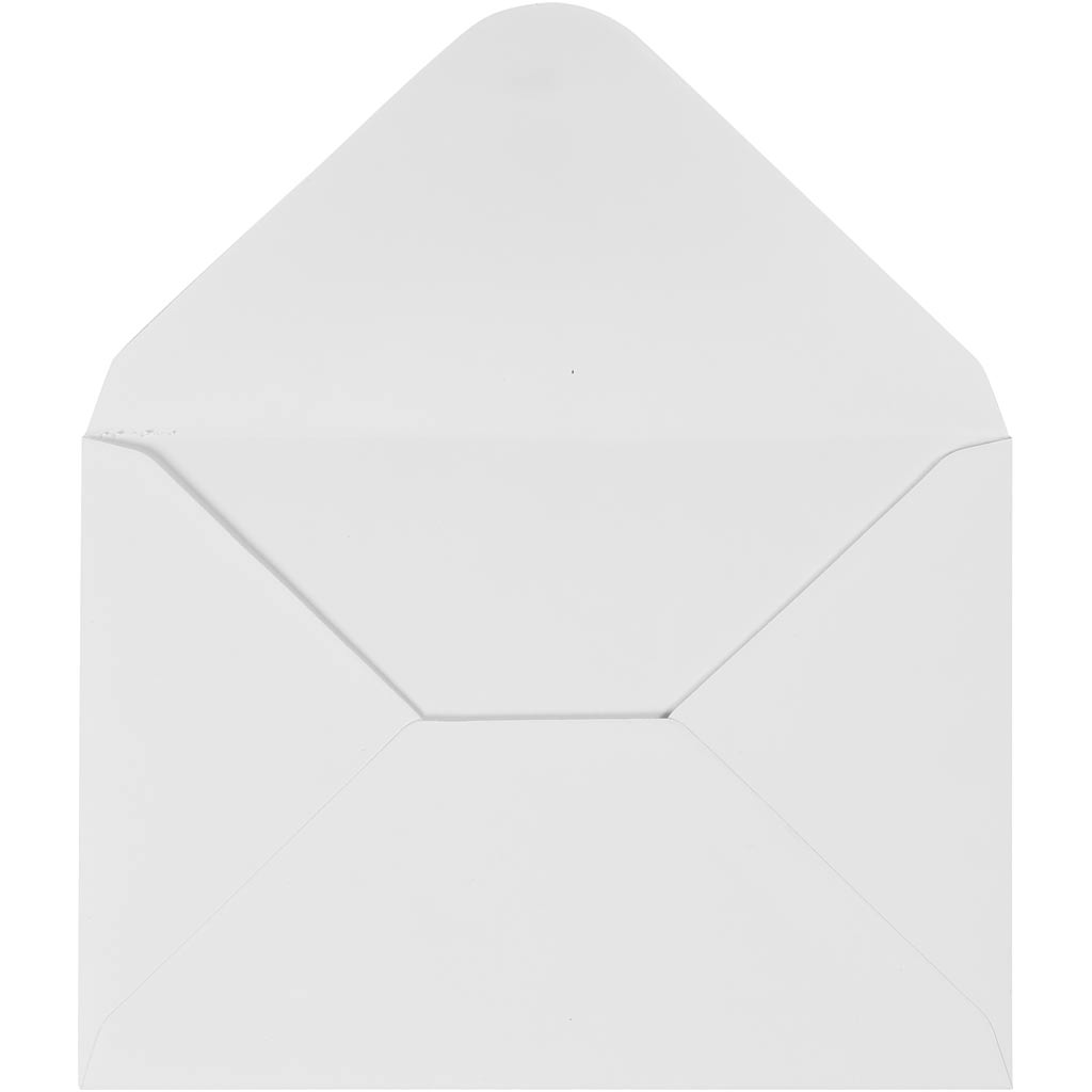 Enveloppe blanche 110gr, 10st.