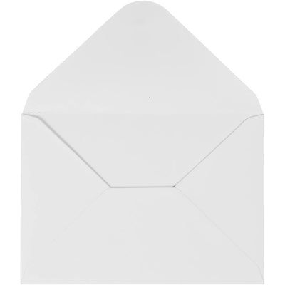 Enveloppe blanche 110gr, 10st.
