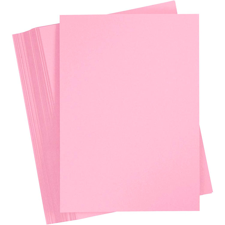 Carton coloré Creativ company, a4, feuille 210x297 mm, 180 gr, rose clair, 100 feuilles 1 boîte