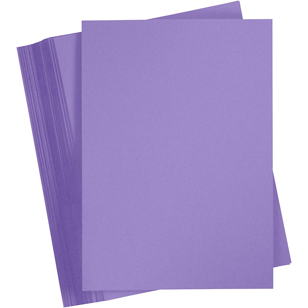 Carton coloré Creativ company, a4, feuille 210x297 mm, 180 gr, violet, 100 feuilles 1 boîte