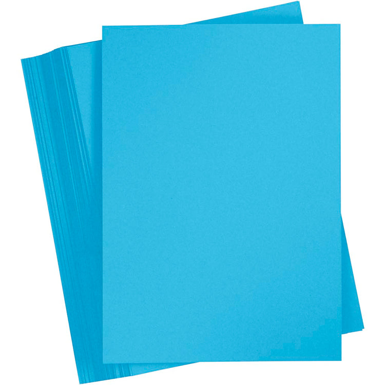 Carton coloré Creativ company, a4, feuille 210x297 mm, 180 gr, bleu, 100 feuilles 1 boîte