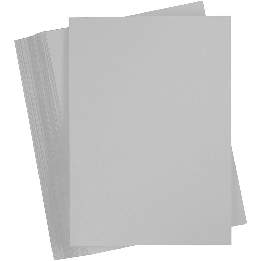 Carton coloré Creativ company, a4, feuille 210x297 mm, 180 gr, gris, 100 feuilles 1 boîte