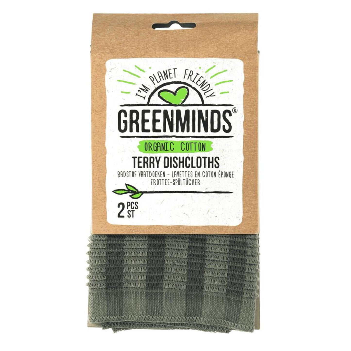 Greenminds torchons en tissu éponge 2 pcs