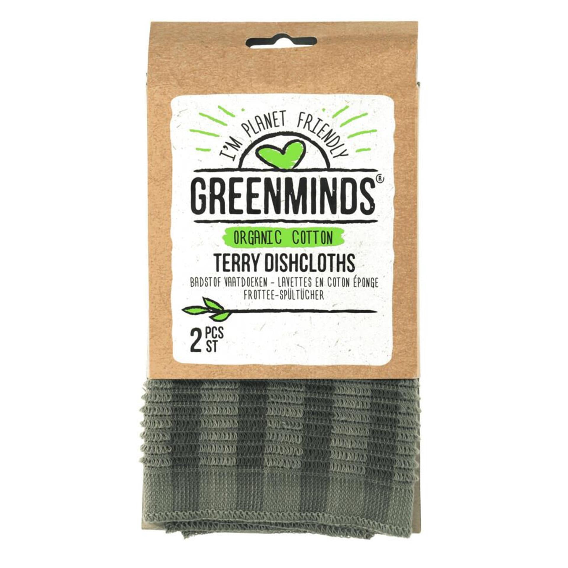 Greenminds torchons en tissu éponge 2 pcs
