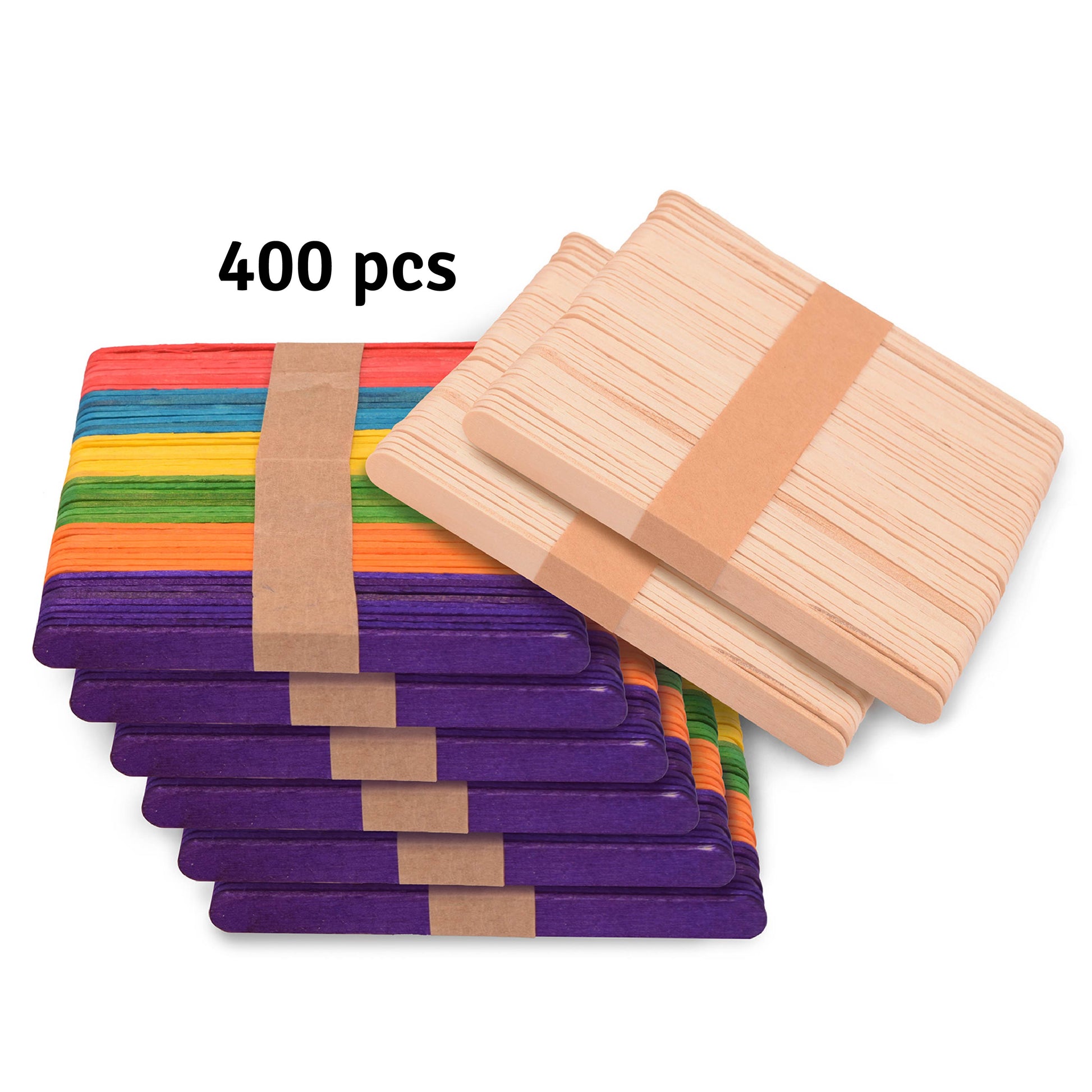 Vaessen creative • bâtonnets de glace 10x114mm multicolore 400 pcs.