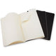 Carnets Moleskine - grand - vierge - noir - lot de 3