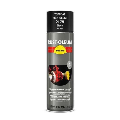 Rust-oleum bombe aérosol noir brillant RAL9005 500ml