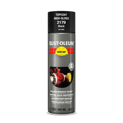 Rust-oleum bombe aérosol noir brillant RAL9005 500ml