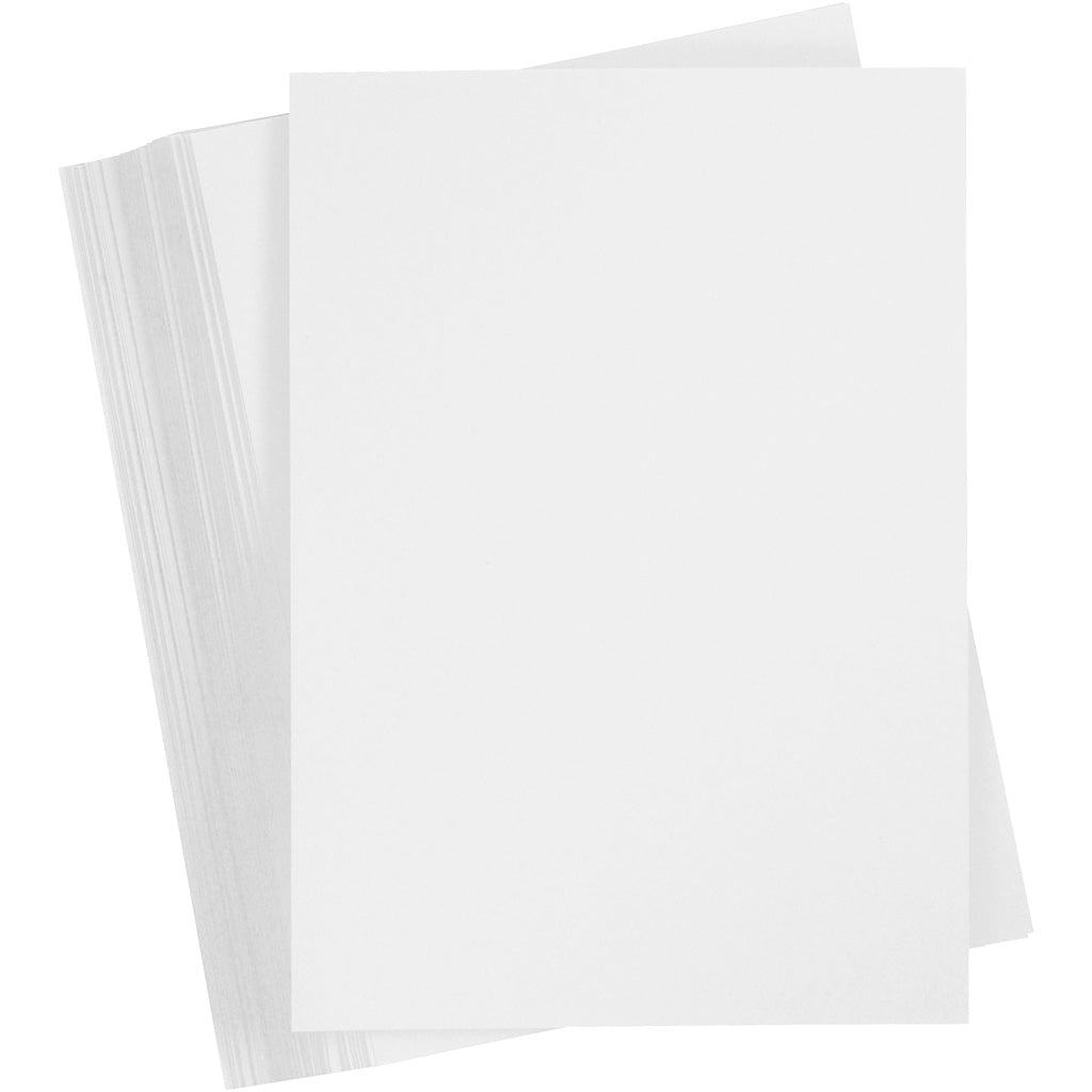 Carton coloré Creativ company, a6, feuille 105x148 mm, 180 gr, blanc, 100 feuilles 1 boîte
