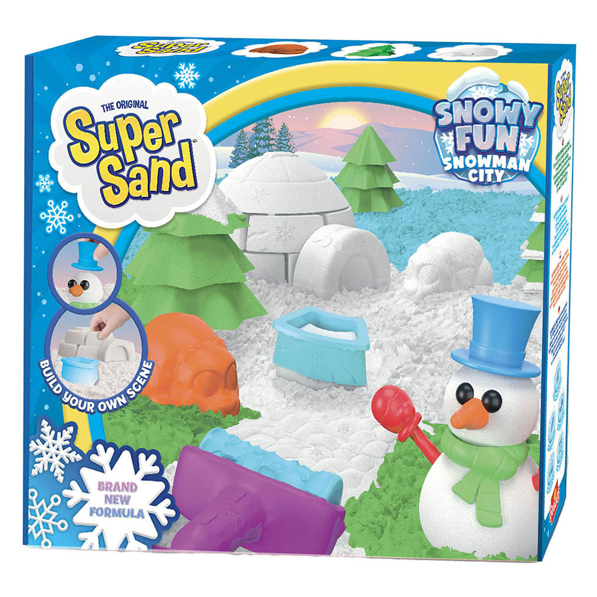 Super Sand Snowy Fun - Snowman City Play set