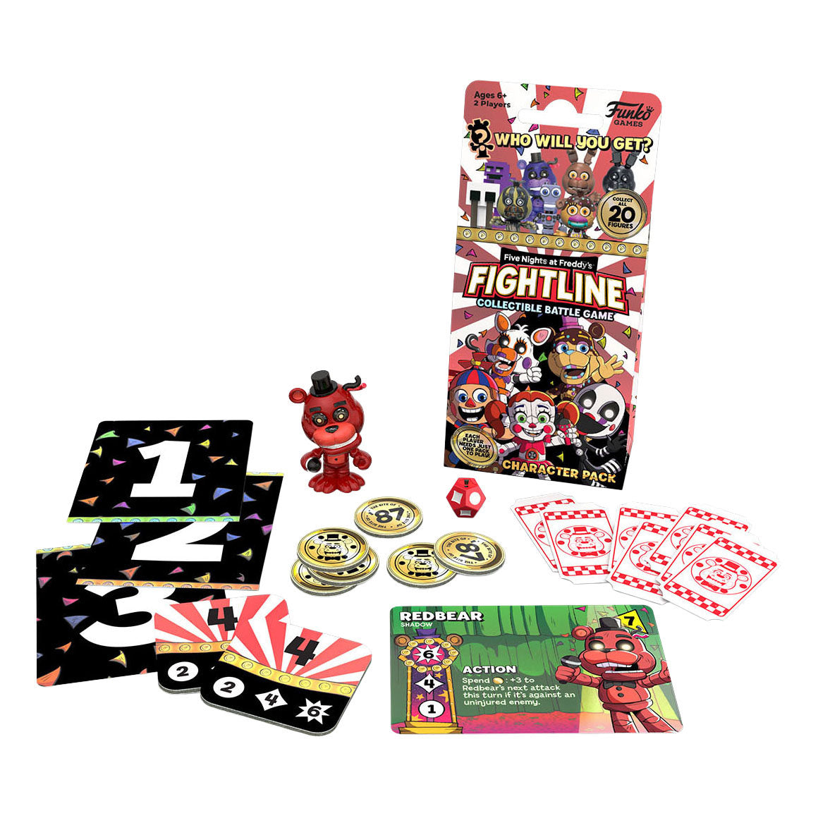 Goliath Funko cinq nuits au jeu de cartes Fightline S1 de Freddy