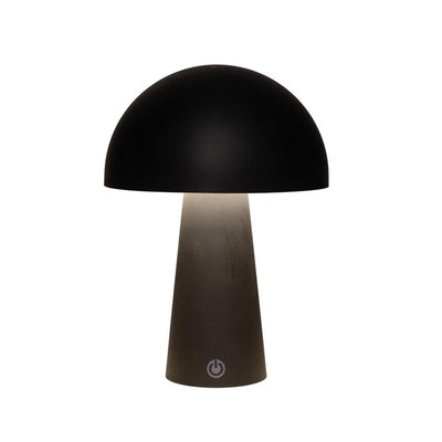 Lampe de table LED Anna's collection ronde noire 15x15x21cm