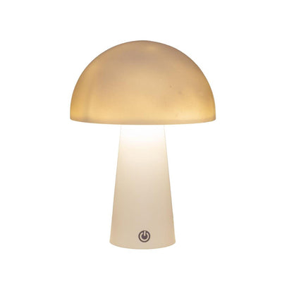 Lampe de table LED Anna's collection ronde blanche 15x15x21cm