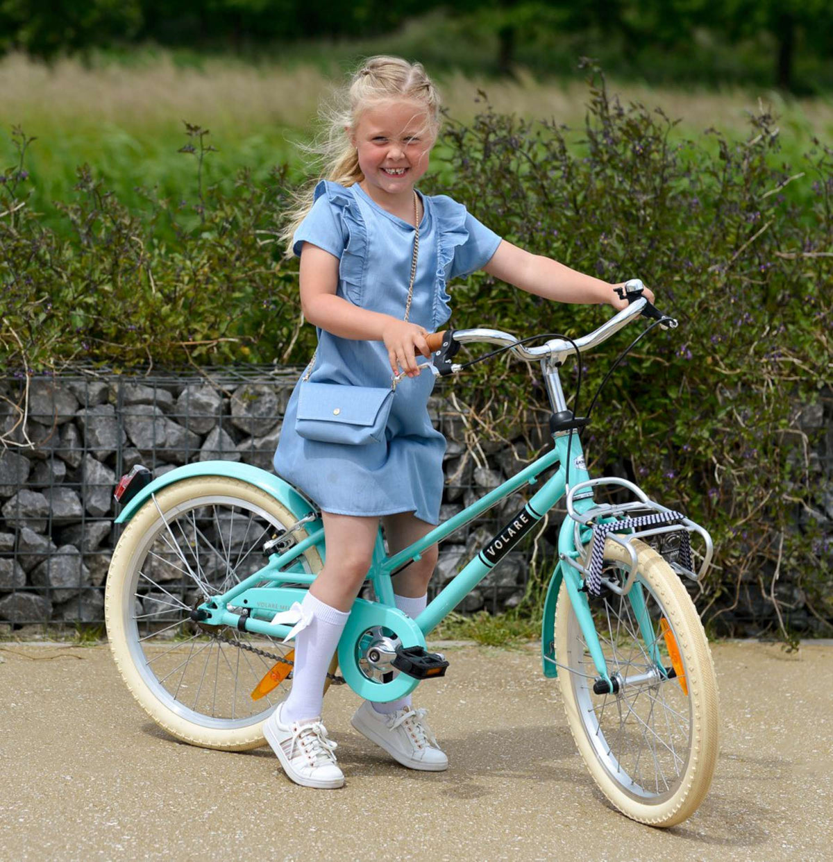 Volare Melody Children's Bicycle - Girls - 20 pouces - Turquoise - Collection Prime