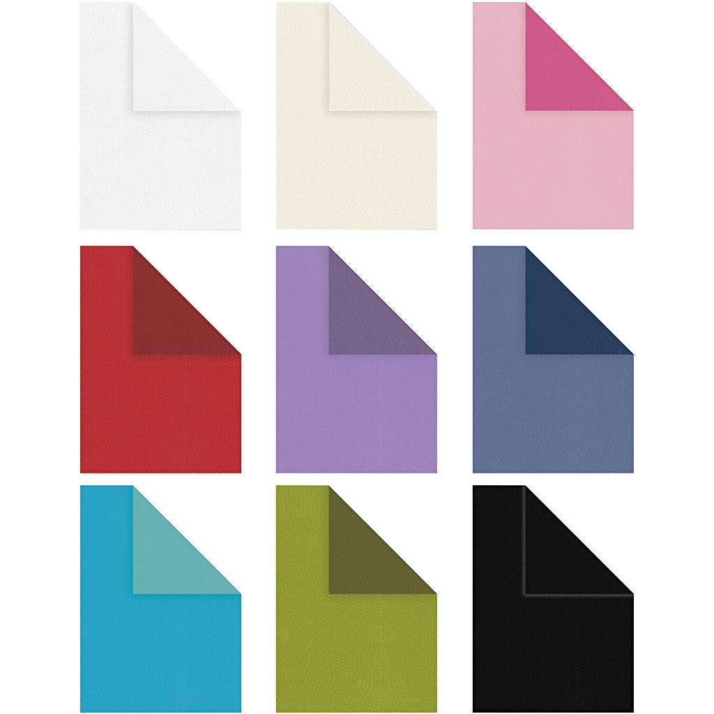 Papier texturé Creativ company, a4, feuille 210x297 mm, contenu peut varier, 100 gr, différentes couleurs, 30x20 feuilles 1 boîte