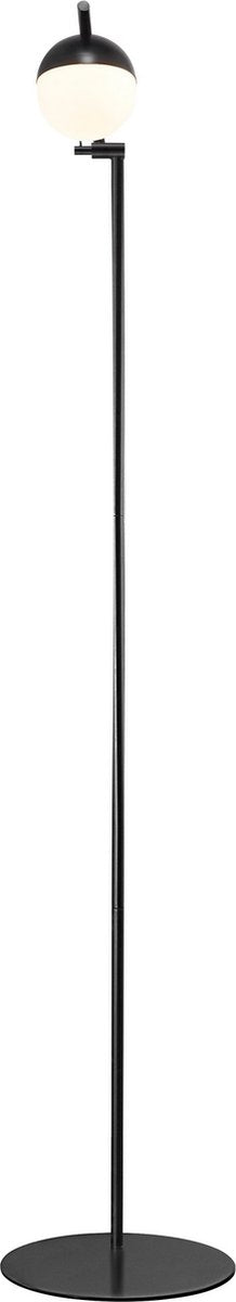 Nordlux contina lampadaire-g9-verre opale noir