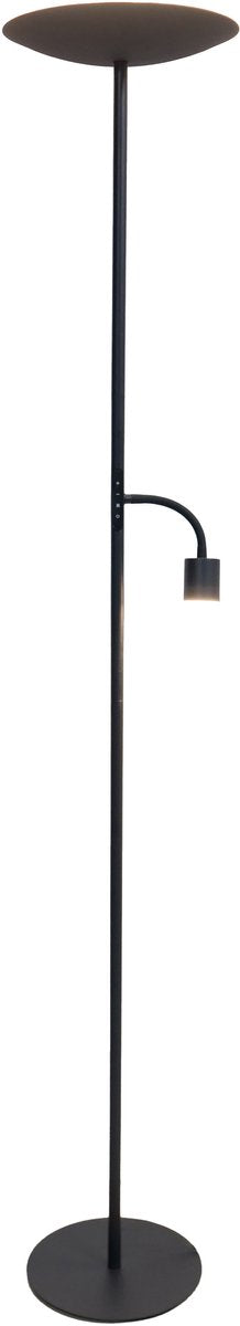 Lampadaire Eglo conivarino - lampe de lecture - LED - 170 cm - noir - dimmable