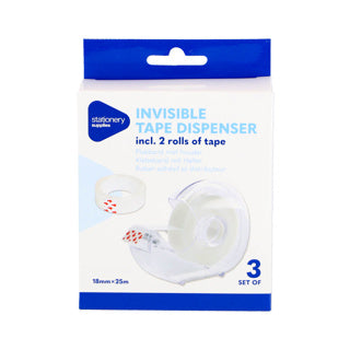 Ruban adhésif avec support invisible