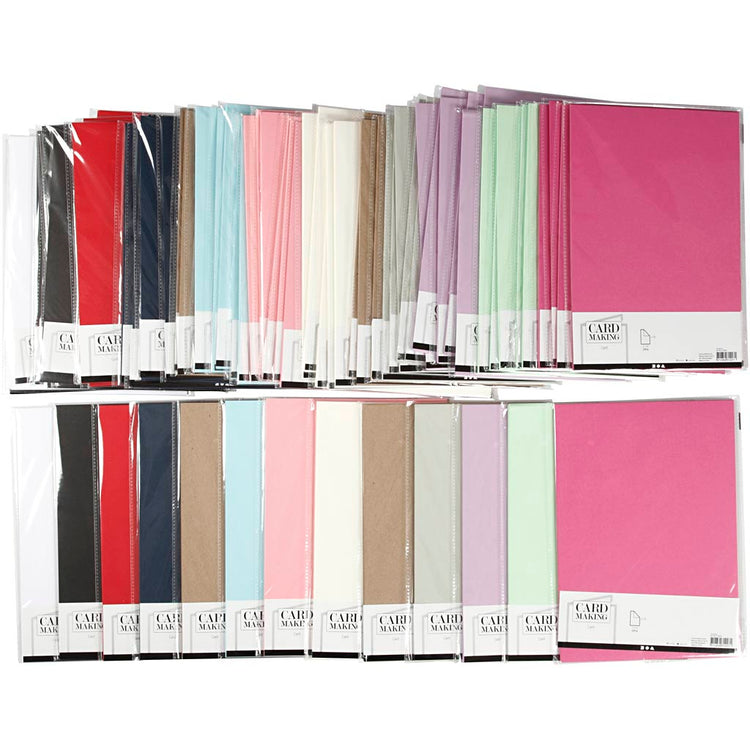 Carton d'entreprise Creativ, a4, feuille 210x297 mm, 220 g, différentes couleurs, boîte 12x10 1 boîte