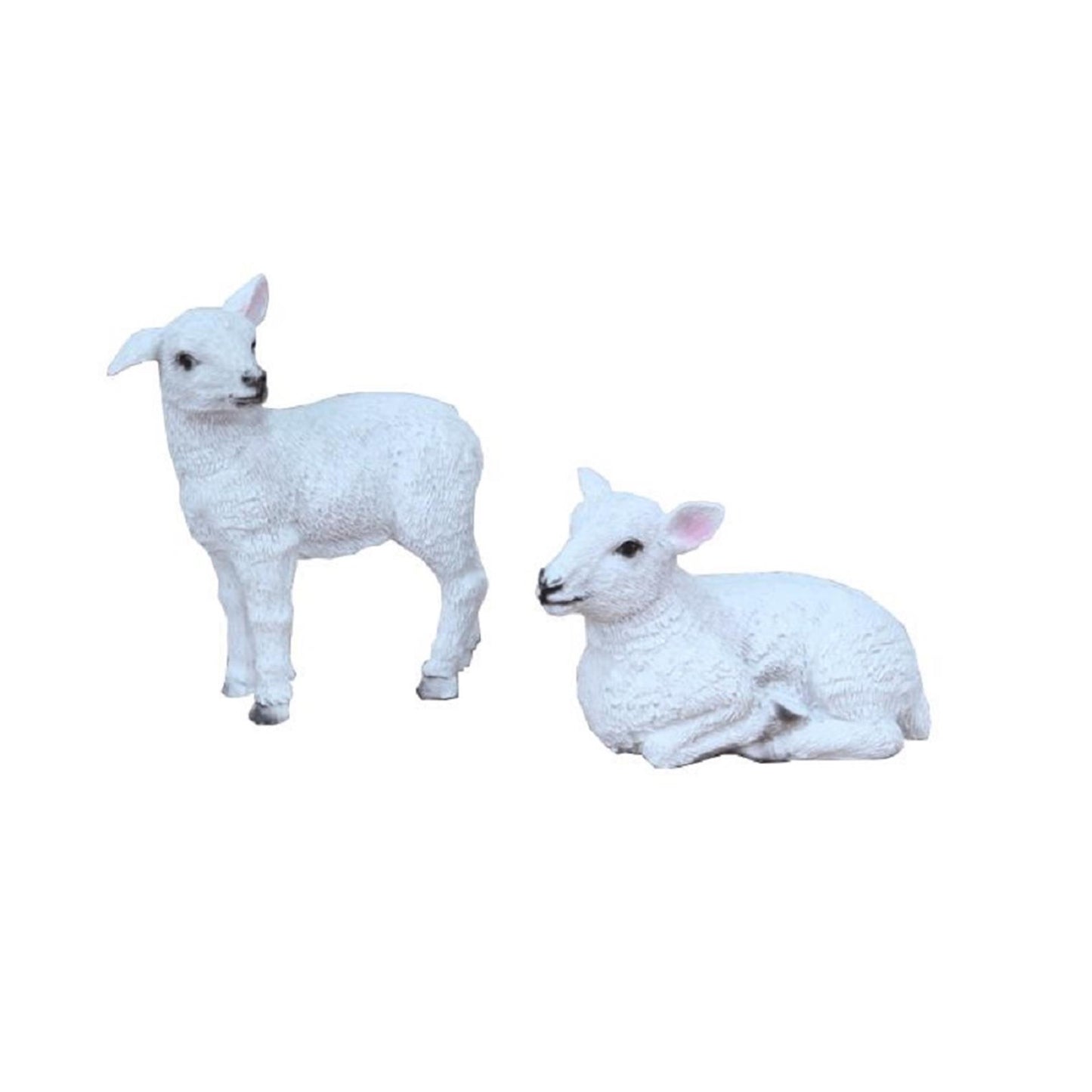 Gerkimex statue mouton polystone debout couché