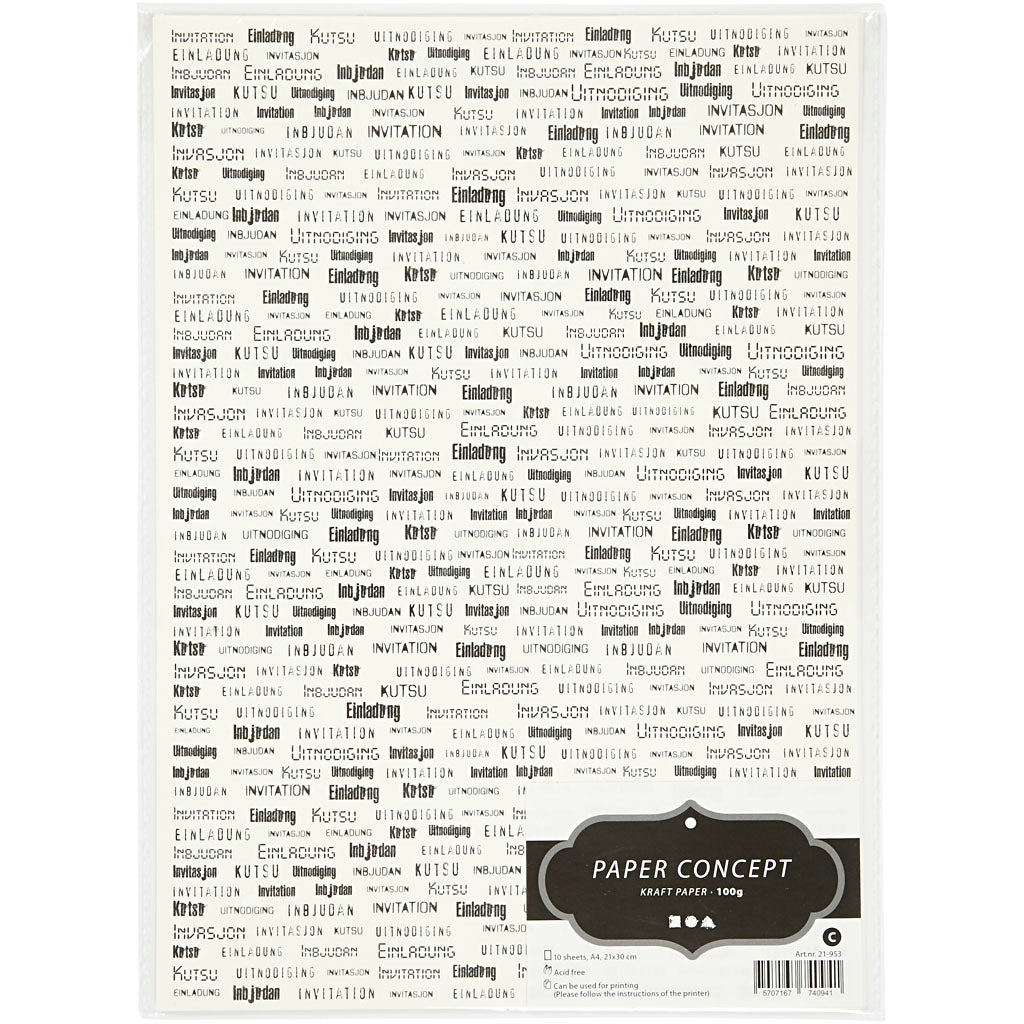 Papier kraft Creativ company, a4, feuille 210x297 mm, 100 gr, 10 feuilles 1 boîte