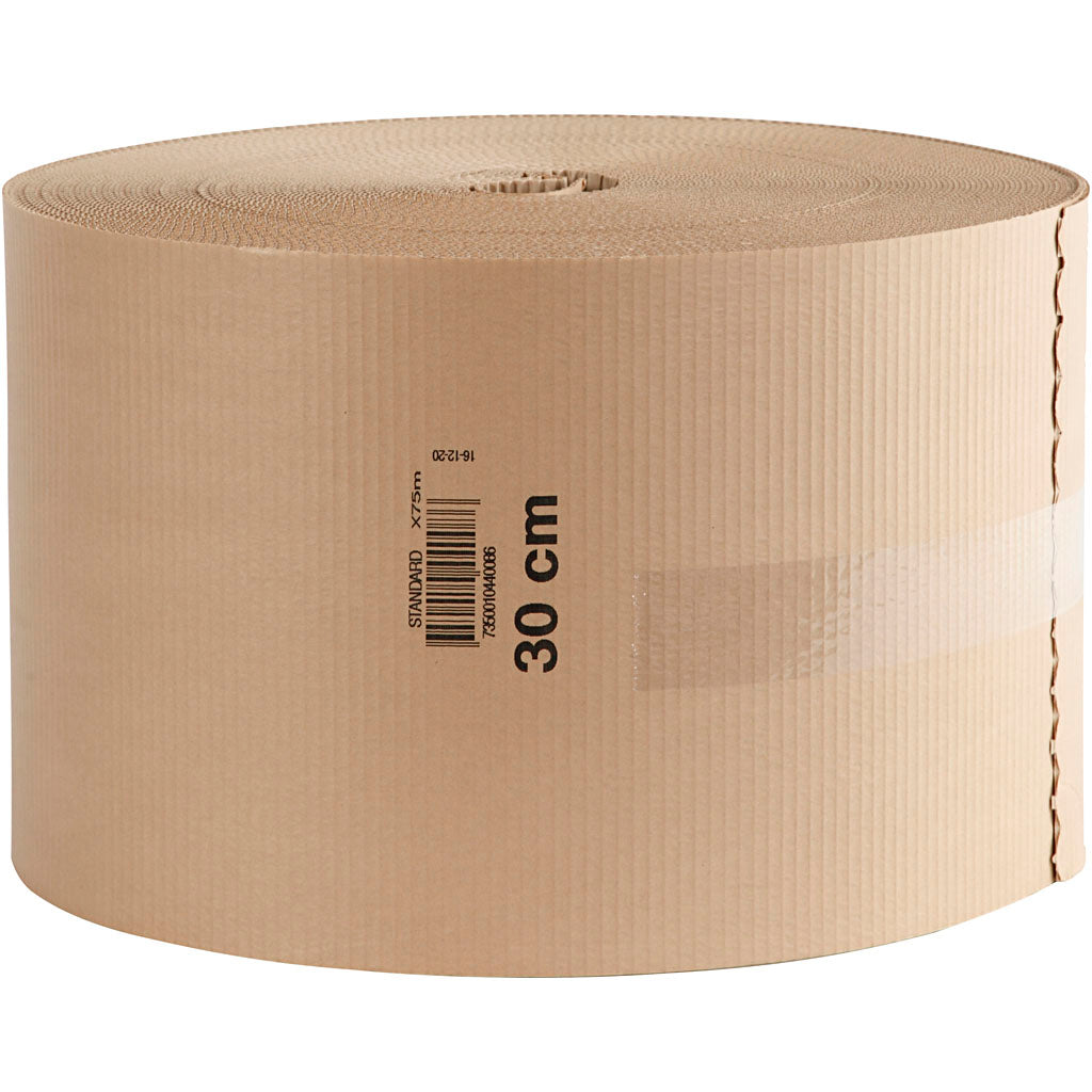 Carton ondulé, l: 30 cm, 70 m 1 rouleau