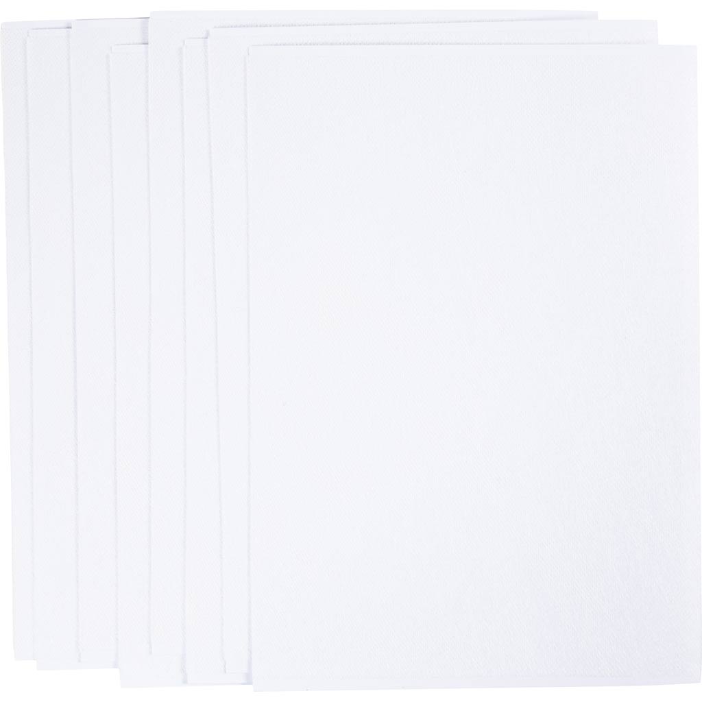 Creativ company feuilles de broderie solubles dans l'eau, a5, feuille 148,5x210 mm, blanc, 8 feuilles 1 boîte