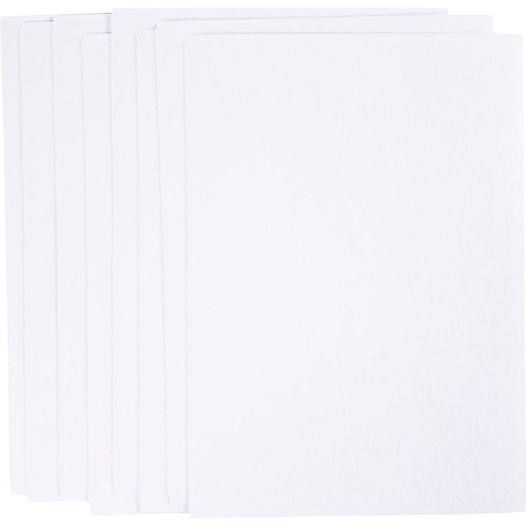 Creativ company feuilles de broderie solubles dans l'eau, a5, feuille 148,5x210 mm, blanc, 8 feuilles 1 boîte