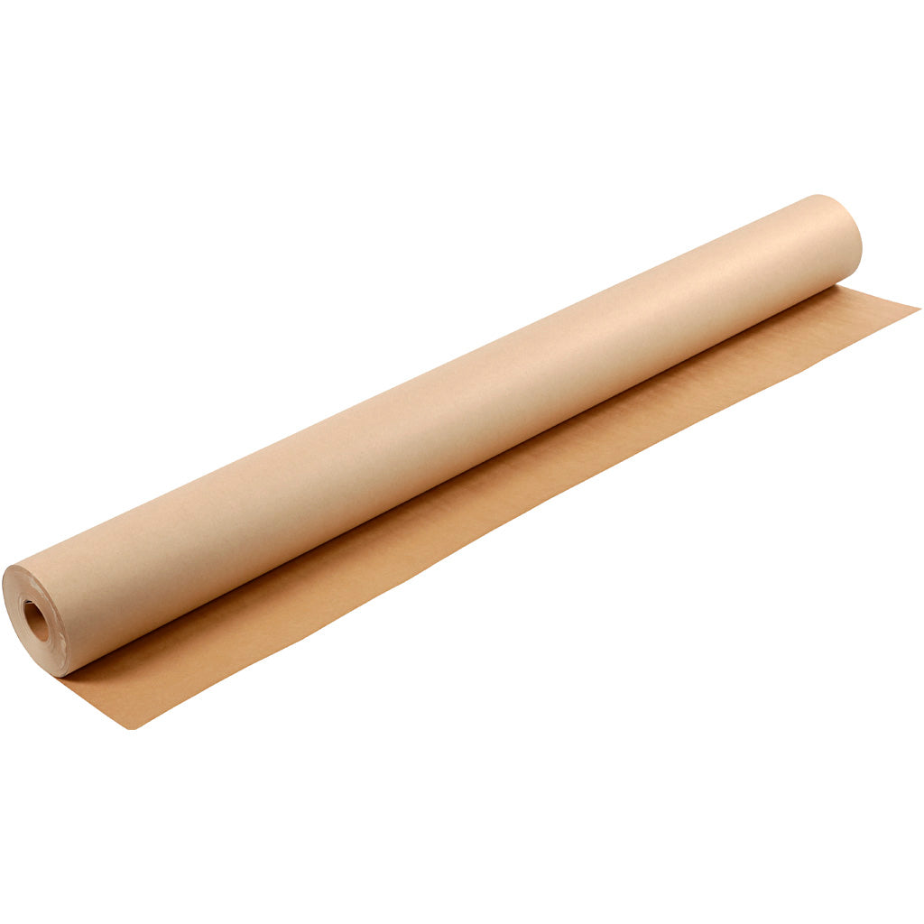 Papier kraft en rouleau, l: 150 cm, 200 gr, marron, 50 m 1 rouleau