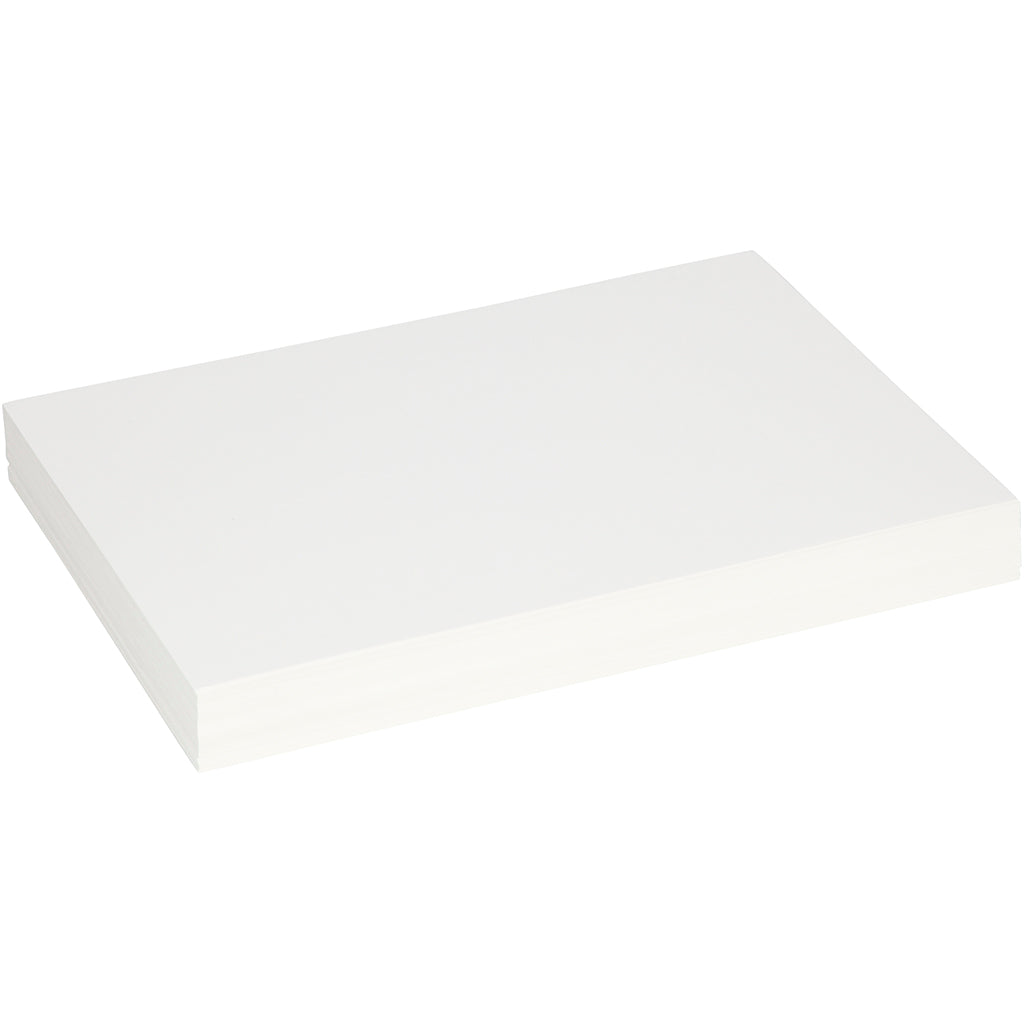 Carton de construction Creativ company, feuille 25,5x36 cm, épaisseur 0,4 mm, 250 gr, blanc, 100 feuilles 1 boîte