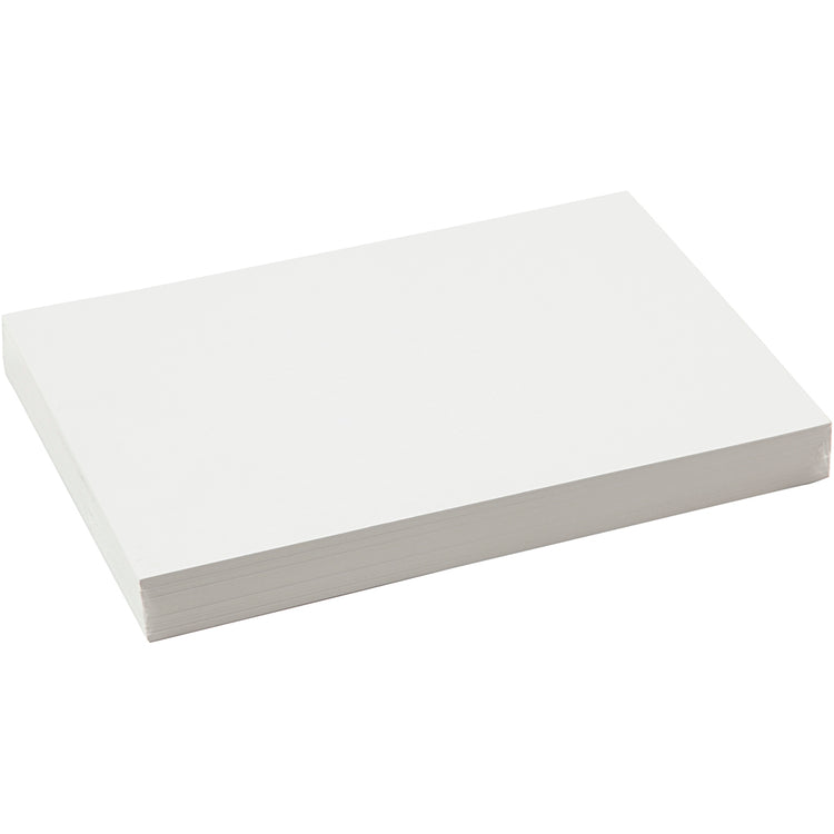Carton de construction Creativ company, feuille 25,5x36 cm, épaisseur 0,4 mm, 250 gr, blanc, 100 feuilles 1 boîte