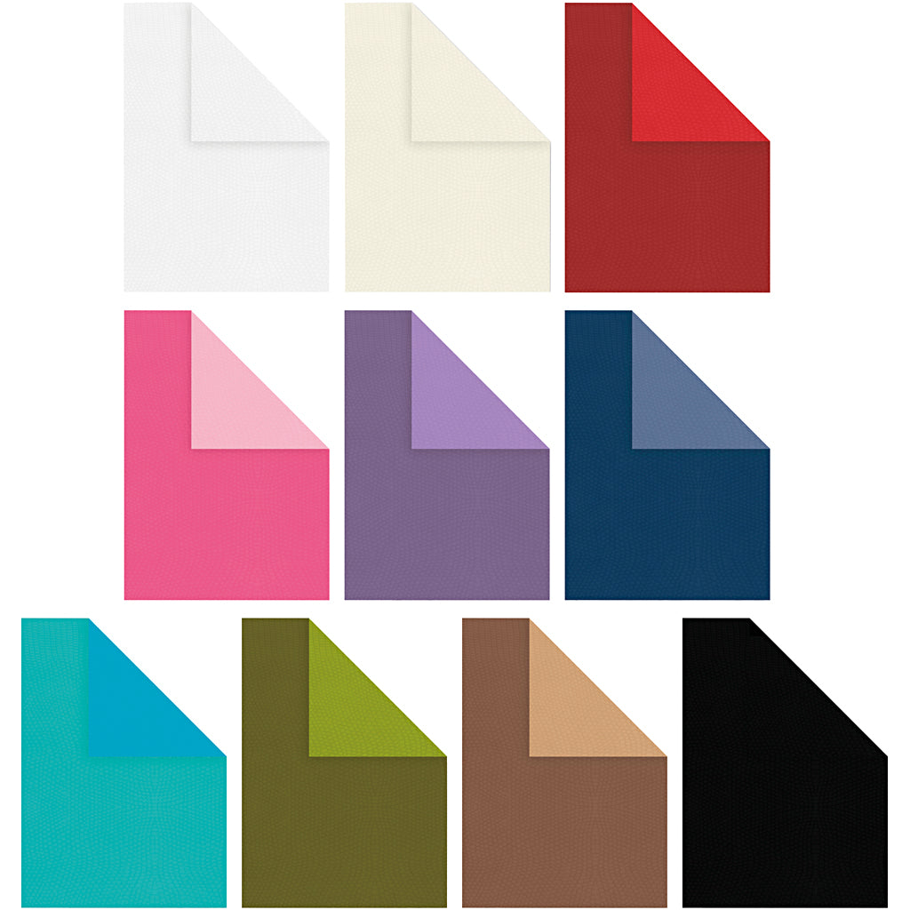 Carton structuré Creativ company, a4, feuille 210x297 mm, 250 g, différentes couleurs, 30x10 feuilles 1 boîte
