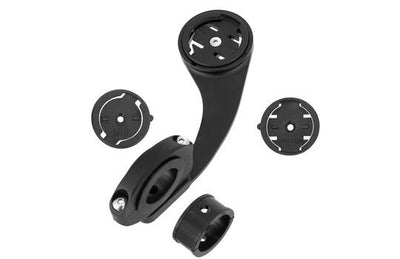 Trivio - support de guidon garmin wahoo bryton ø31,8mm (+cale ø25,4 22,2mm) aluminium noir