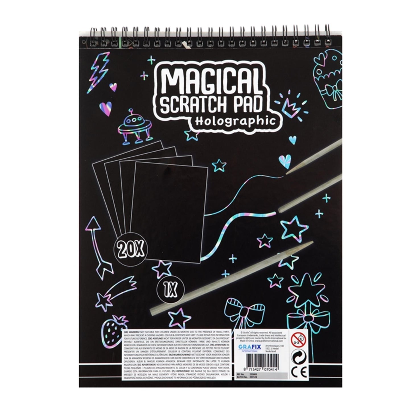 Bloc à gratter magique A4
