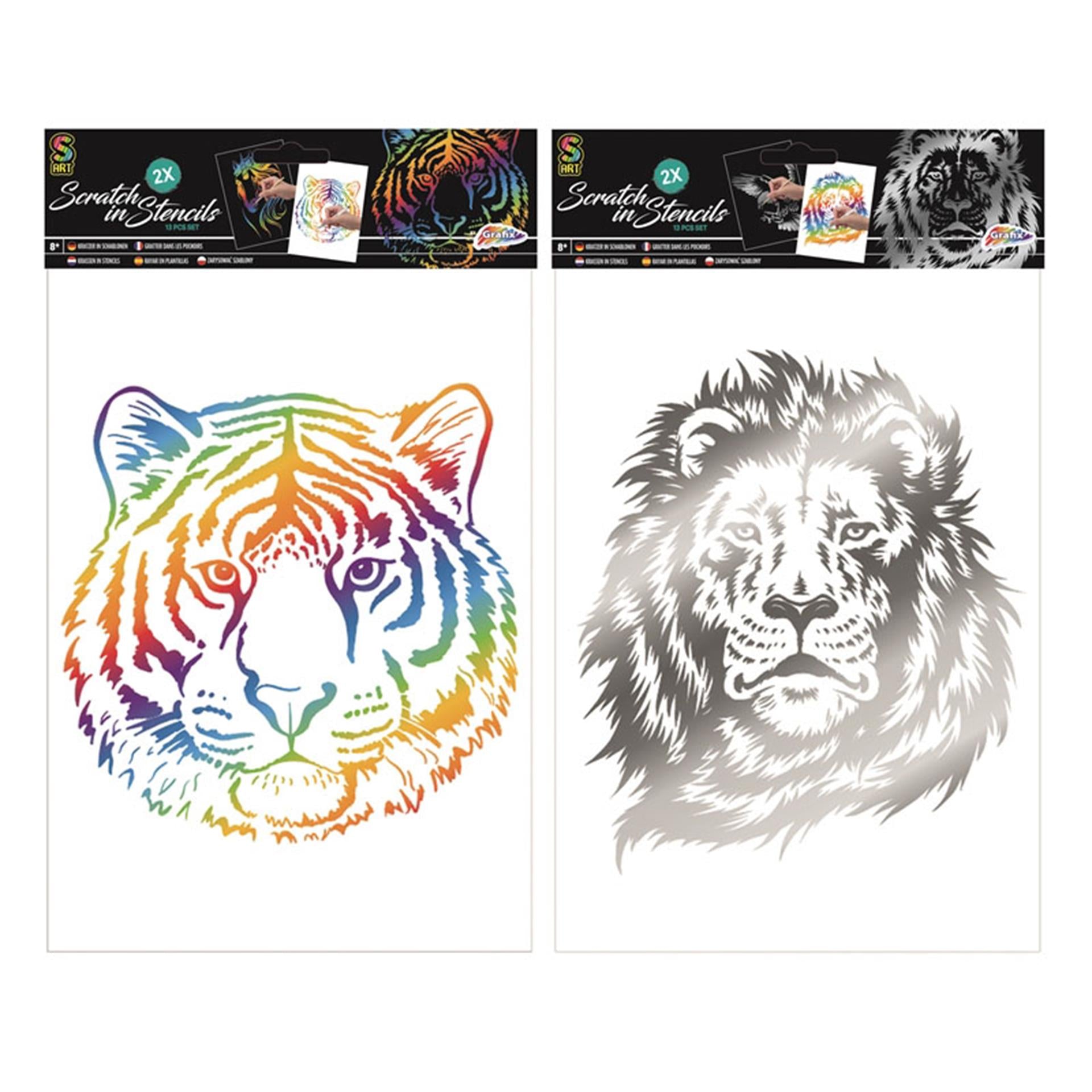 Scratch Set Regenboog - Tiger Unicorn