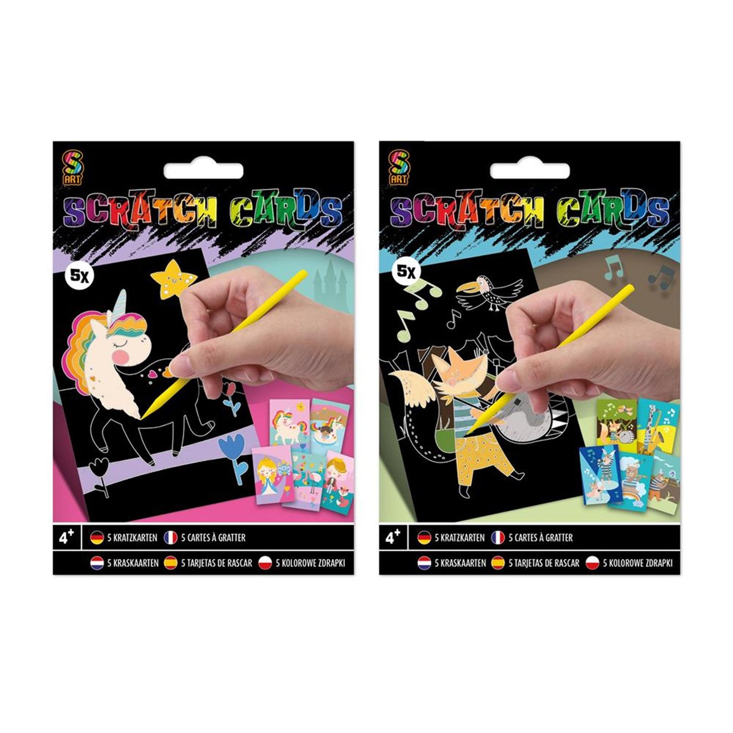 Cartes à gratter de groupe d'artisanat créatives avec Krasgen, 5e.